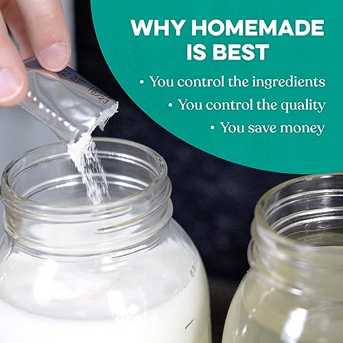 Image of Cultures for Health Kefir Starter Culture | 32 Packets Freeze Dried Starter Powder | Make Kefir with Milk, Water, or Juice | Re-Culture Kefir Probiotic Drinks 2-7x Each | Cultures in Less Than a Day