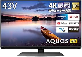 Amazon | シャープ 43V型 液晶 テレビ AQUOS 4T-C43CN1 4K チューナー