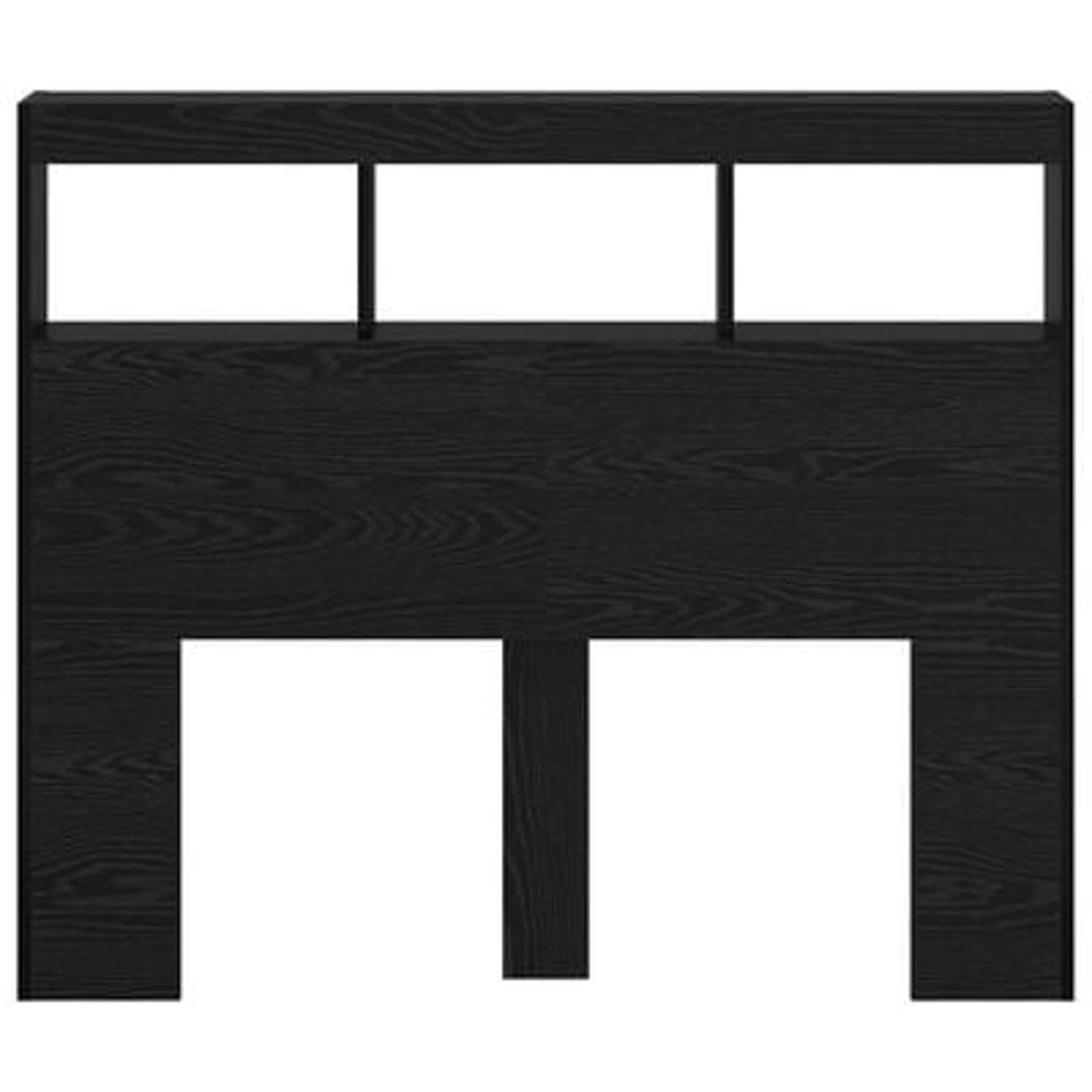 Brokky 869113 Testata in Rovere Nero Rovere Nero Legno ingegnerizzato 120 x 17 x 102 cm Testata in Legno,Testata Letto Matrimoniale Muebles Dormitorio Spalliera Letto Testiere per Letto Matrimoniale