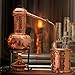 CopperGarden Kupfer Destille Arabia 0,5 Liter I Stabile Tischdestille mit Aromasieb & Spiritusbrenner im Miniformat I Legales Destilliergerät für ätherische Öle/Hydrolate/Düfte/Wasser etc.