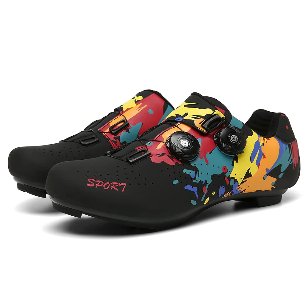 Fahrräder für Männer Frauen Rennrad Mountainbike SPD/SPD-SL Kompatible Stollen Schuhschloss Pedal Radschuhe