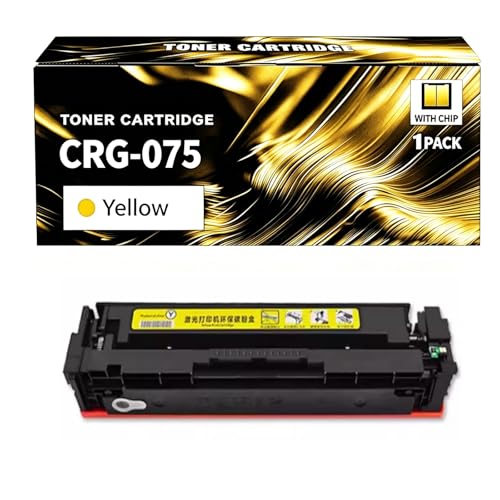 Cartouche toner CRG-075 compatible Canon jaune LBP647Cdw MF662Cdw laser