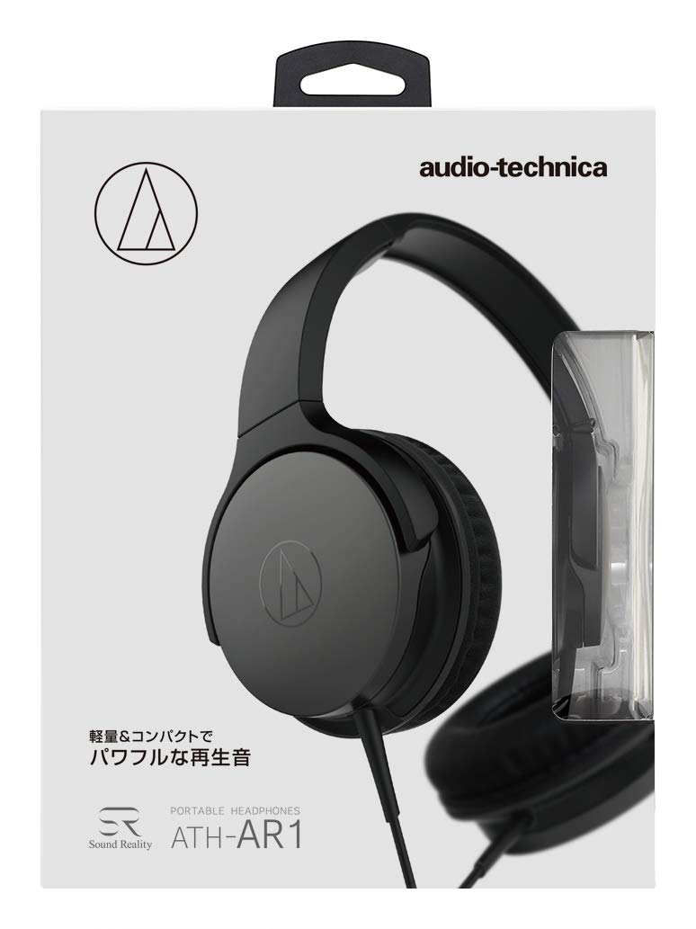 Amazon.co.jp: オーディオテクニカ ATH-AR1 BK ヘッドホン 有線