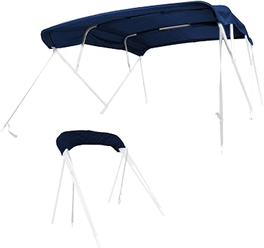 SavvyCraft 4 Bow Bimini Top Replacement Canvas 10FT Long, Navy 97"-103" W