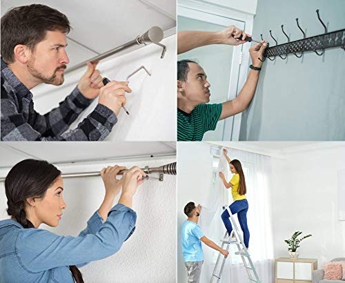 Miniatura 6 de Anclajes de plástico autoperforantes para paneles de yeso con tornillos, tornillos de expansión, 40 piezas (20 pares)