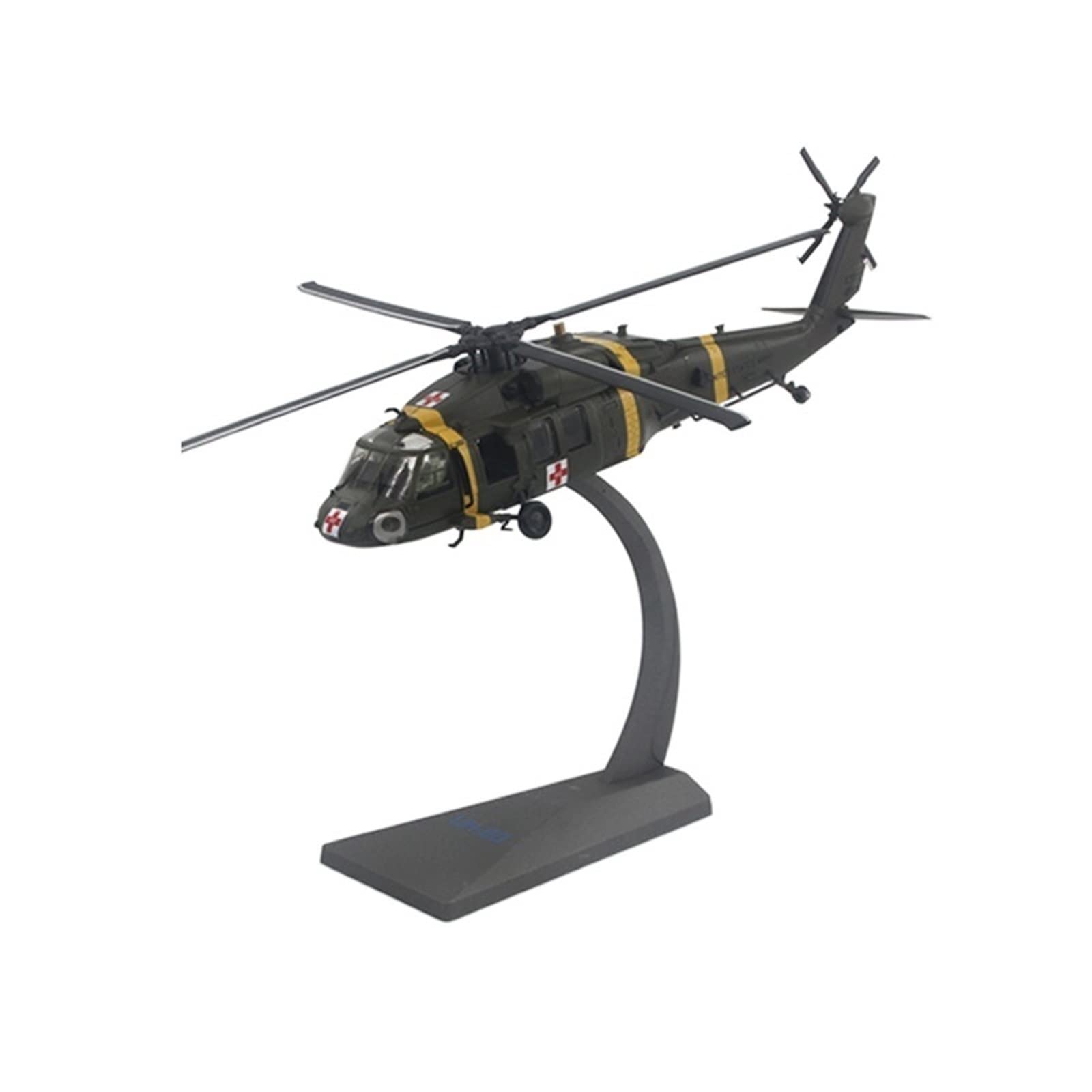 Modellino di Aerei in Piccola Scala Scala 1/72 Uh-60 per Elicottero Air Ambulance Modello Militare Caccia Americano Kit di Costruzione di Modello Finito(A)