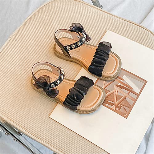 Girls Sandals Open Toe Mesh Design Sandals Bowknots Flat Sandals Summer Dress Shoes Shower Sandal4