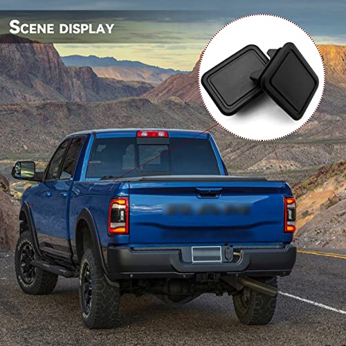 Ram 1500 Stake Pocket Covers, Bed Rail Stake Pocket Covers Compatible With 2019-2021 Dodge Ram 1500, Caps Rail Hole Plugs, Rear Truck Tonneau Covers Stake Holes Caps Plugs Car Accessories (2 Pieces) #TOP6