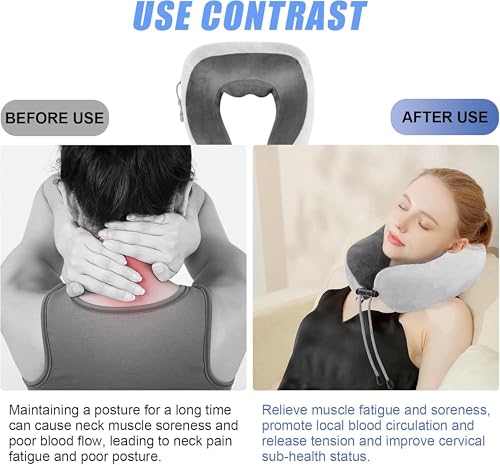 Image of Dealsure Neck Massager | Handheld Neck Massager For Cervical Pain with Vibration, Magnetic & Far Infrared Therapy for Neck, Shoulder & Muscle Relaxation