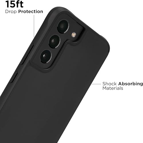 Miniatura 4 de Case-Mate Funda para Samsung Galaxy S22, 6.1 pulgadas, color negro, protección contra caídas de 15 pies, funda Tough Plus Series para Samsung S22,