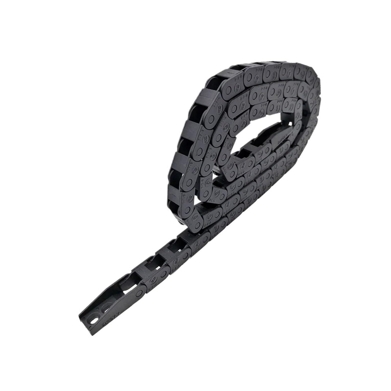 Łańcuch napędowy 1 metr, 7 x 7 mm, łańcuch holowniczy, nośnik drutu, ochrona kabla, zbiorniki, most, bez otwierania, ze złączami końcowymi, łańcuch zasilania (R28)