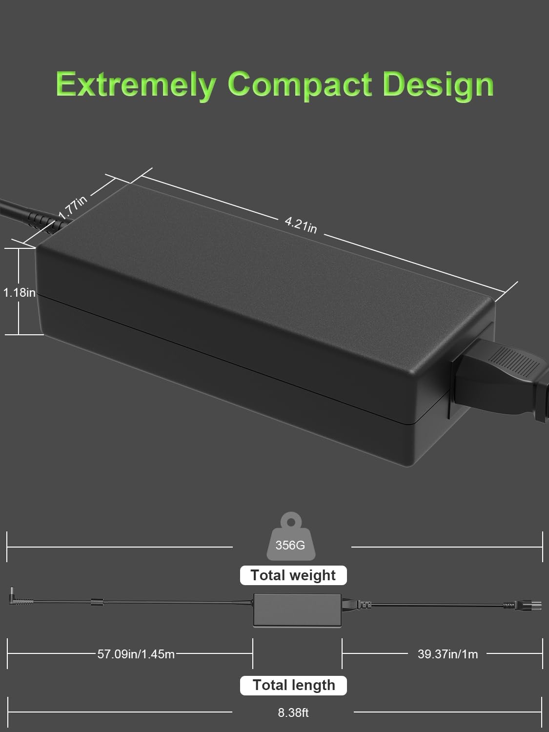 Charger Compatible with Jbl-Xtreme 2/1 Boombox/Extreme 1 2 3 Harman Kardon Onyx Studio 1 2 3 4 5 6 7 8 IV III II I, Go+ Play 4 3 2 1 Wireless Bluetooth Speaker Adapter Cord - Image 4