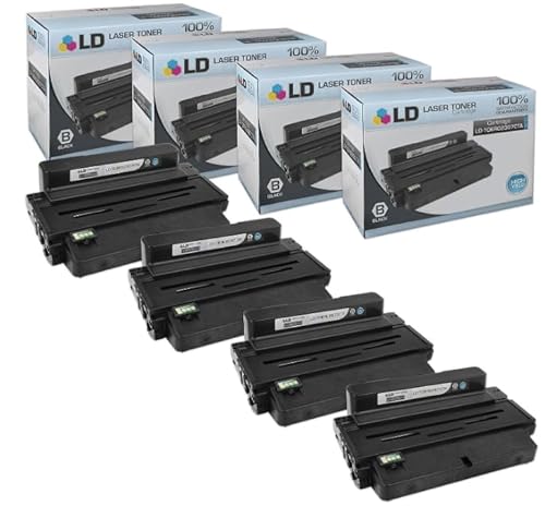LD Compatible Toner Cartridge Replacement for Xerox Phaser 3320 106R02307 High Yield (Black, 4-Pack) Compatible with The Following Printers Xerox Phaser 3320