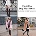 Trifabricy Leg Warmers - Knit Leg Warmers for Women Winter Fashion Warm Leg Warmer 80s Accessories for Party Sports Yoga, Coffee