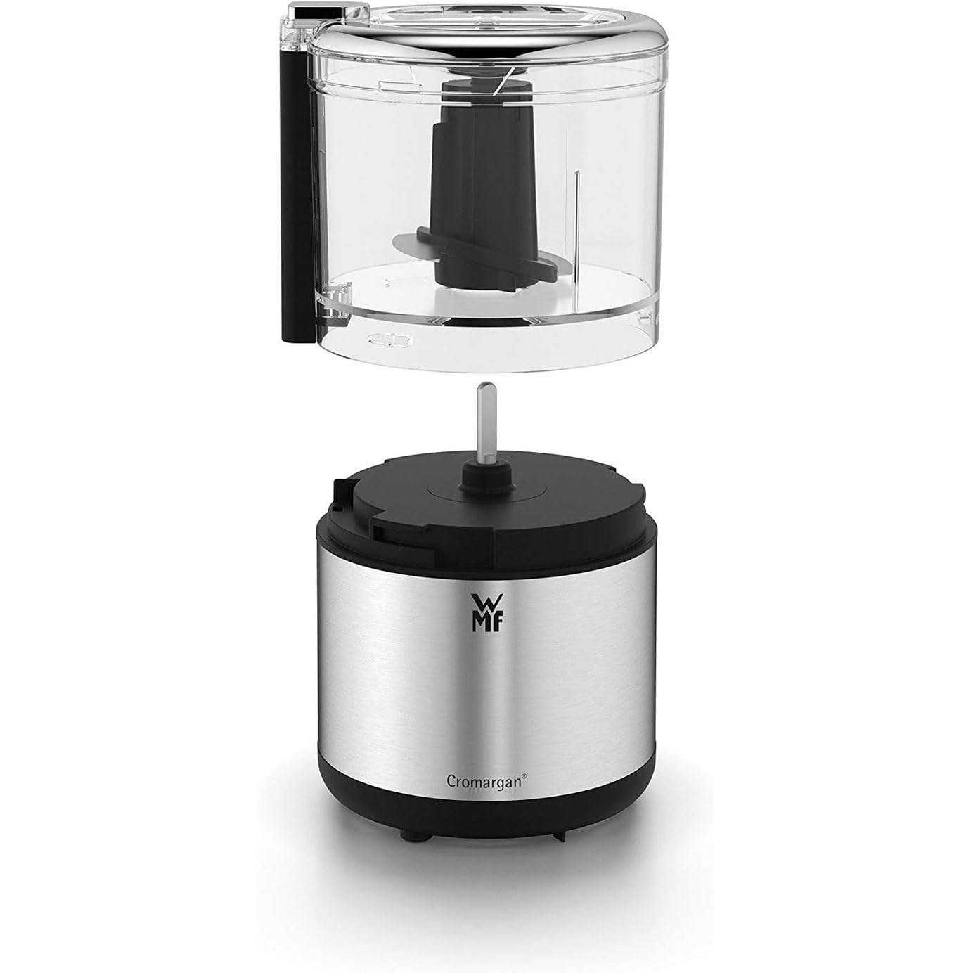 WMF KITCHENminis Hachoir électrique, Mixeur, 0.3 L, 65 W, Inox Cromargan, 2 lames inox, Bol Tritan sans BPA 0416580011