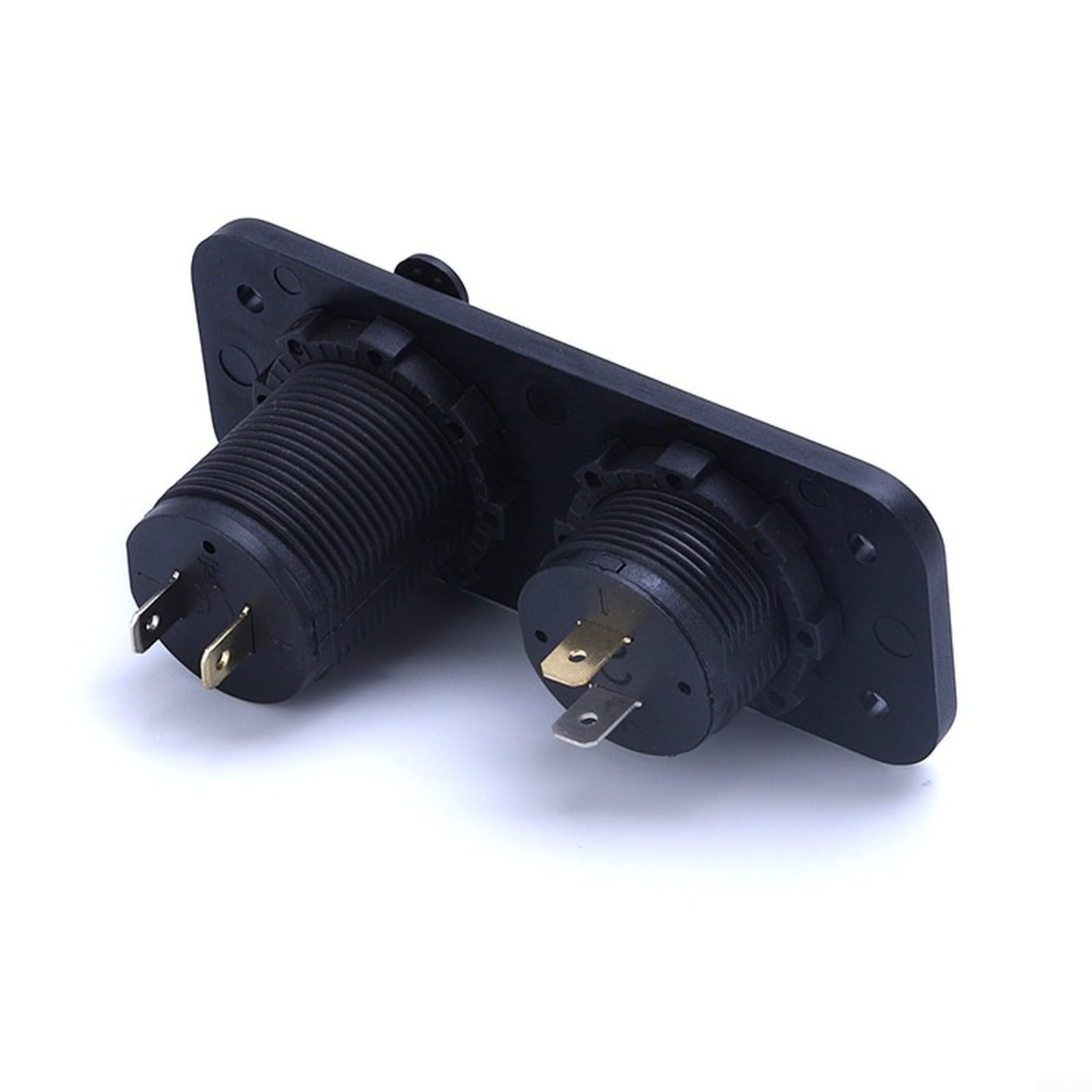 Cargador USB dual marino para cargador con pantalla de voltaje LED, adaptador de corriente de coche de 3.1 A para caravana, barco, yate para motocicleta, llama ABS de 12 V-24 V (rojo)