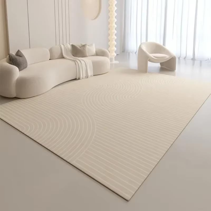 Tapis de salon antidérapant wabi-sabi grand format 210 x 240