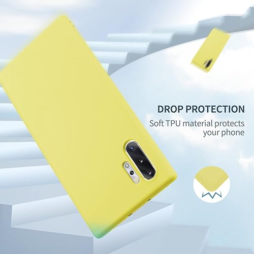Miniatura 9 de Funda para Galaxy Note 10 Plus, silicona líquida, delgada, suave, TPU, protección de cuerpo completo, a prueba de golpes, para Galaxy Note 10 Plus