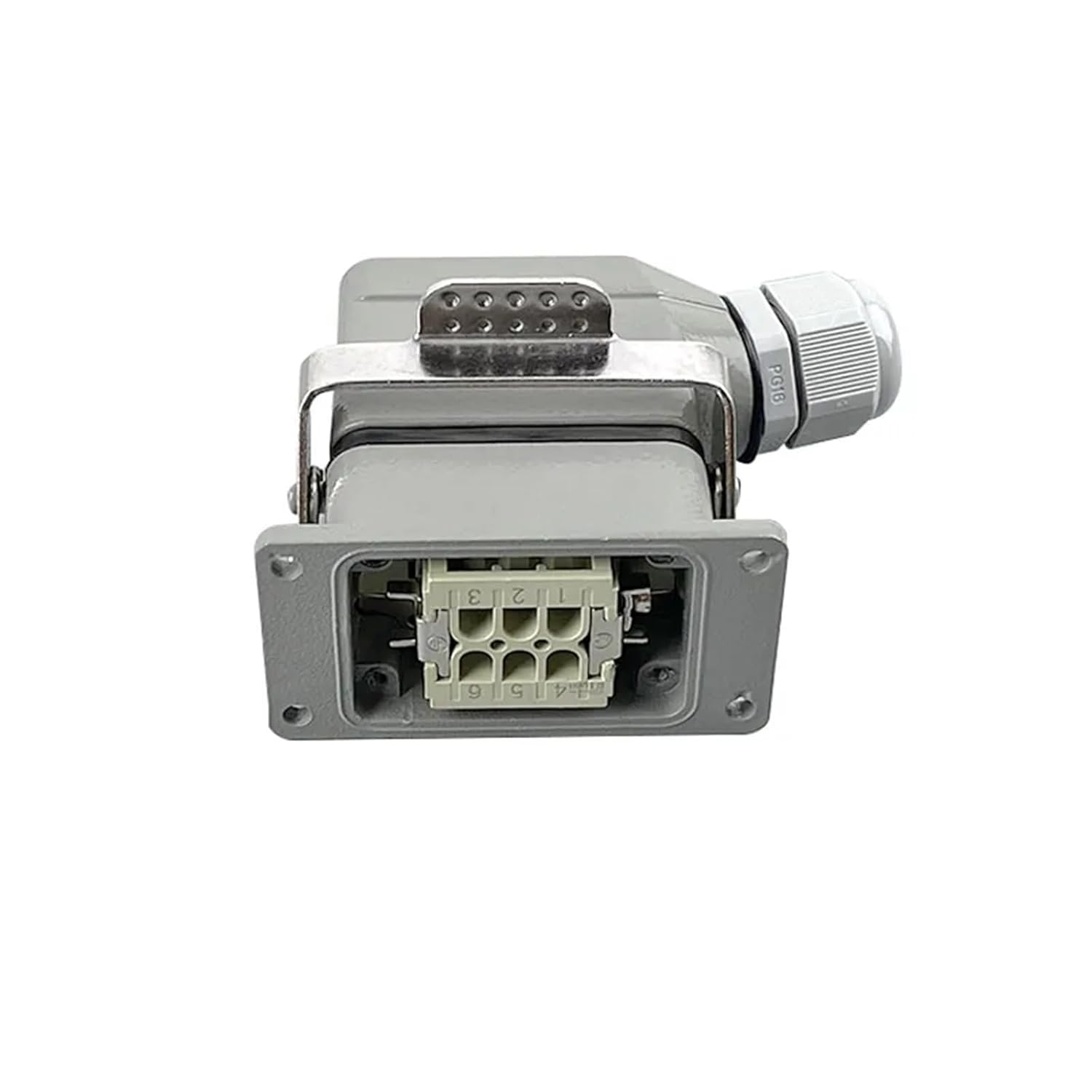 Heavy Duty Connectors HDC-HE-006 010 016 024 032 048 16A Screw Connection 500V Connector 1Pcs(HDC-HE-010-1)