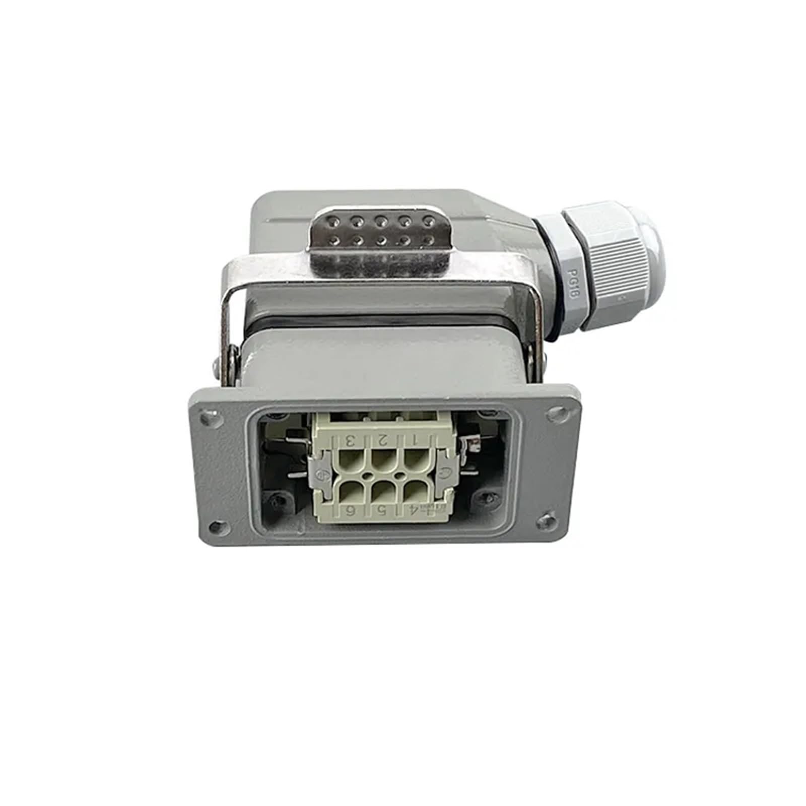 HDC-HE-006 010 016 024 032 048 16 A Schraubanschluss, 500 V, industrieller rechteckiger Steckverbinder, 1 Stück (HDC-HE-032-2)