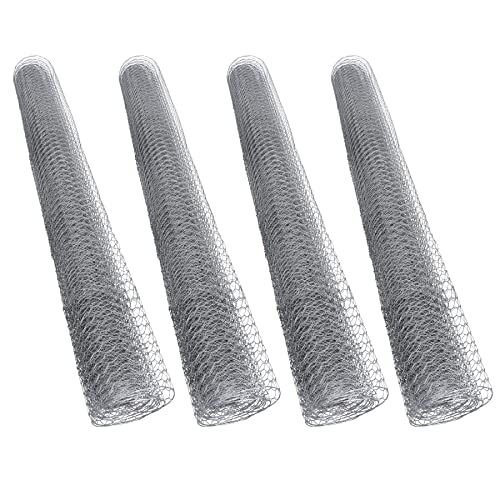 AB Tools Galvanised Wire Chicken Mesh Fencing Cages Fence Pens 20m x 0.9m 13mm Hex