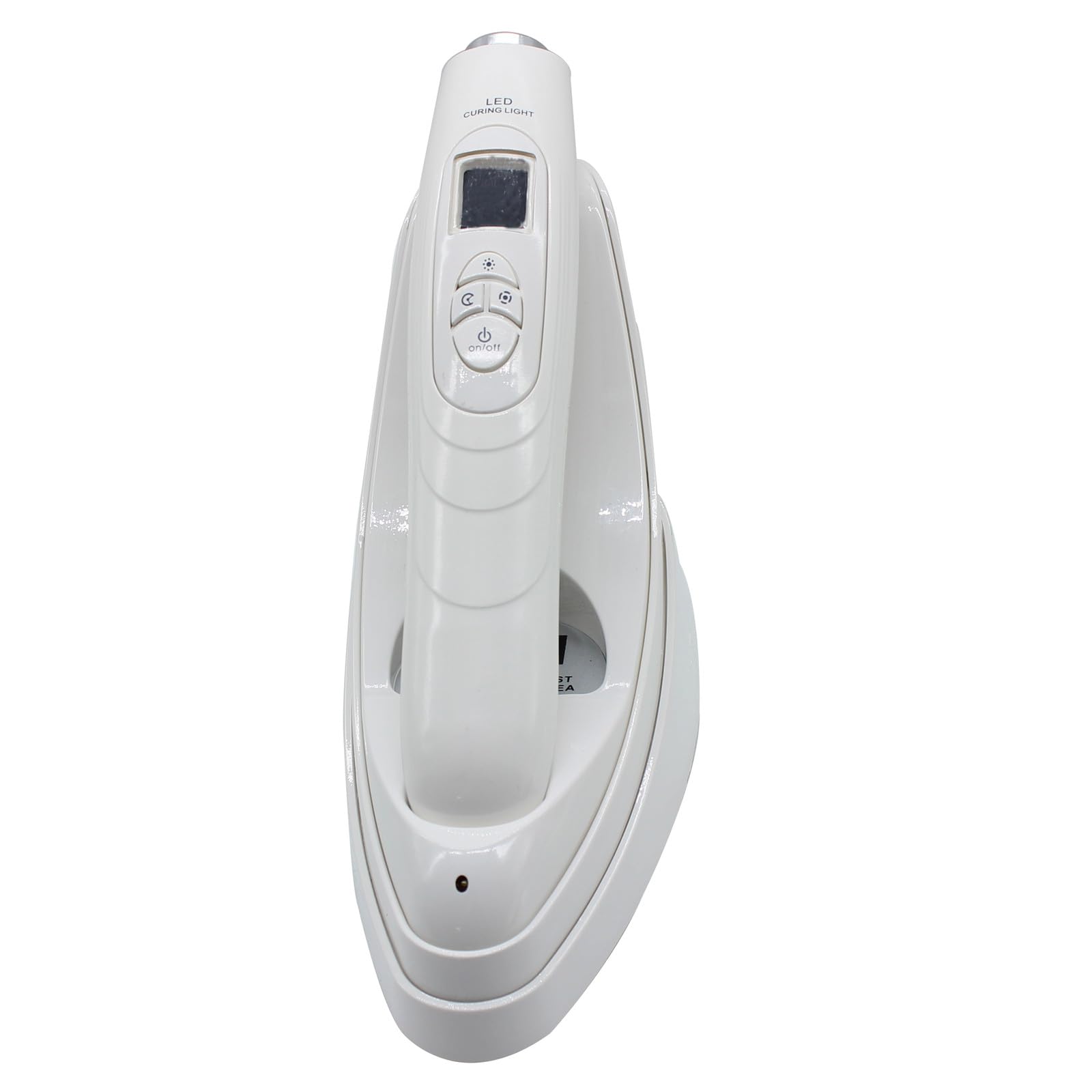 Dental Led Curing Light Lamp – Intensità Della Luce Regolabile In Tre Livelli, 6 Secondi, Con Batteria e Stazione Di Ricarica a Batteria, Dentista, Polimerizzazione, Lampada Da 1800 Mw (Bianco)