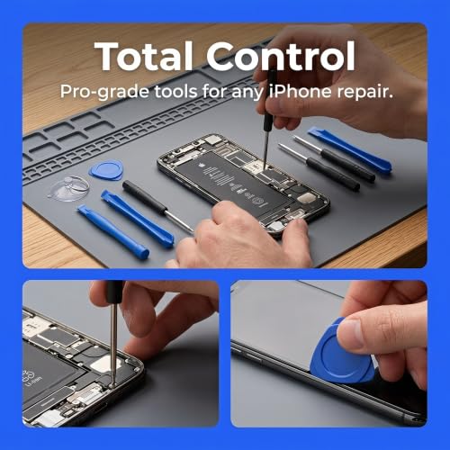 Image of Spudger Pry Tool Kit 9 Piece Opening Tool, Plastic & Metal Spudger Tool Kit, Ultimate Prying & Open Tool for iPhone, Laptop, iPad, Cell Phone, MacBook, Tablet, Computer, Electronics Repair