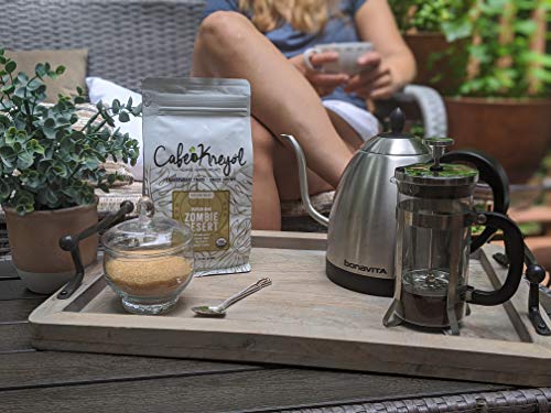 Cafe Kreyol Organic Zombie Desert | 12 Oz - Haitian Blue Medium Roast Whole Bean Coffee – Usda Certified Organic #TOP3