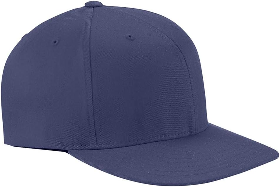 Flexfit Men's High Crown 6 Panels Baseball Cap, Navy, Small/Medium