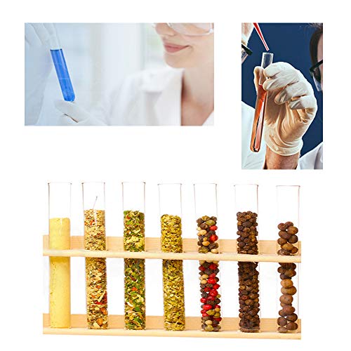 20Pcs 40Ml Glass Test Tubes With Cork Stoppers,20×180Mm Round Bottom Test Tube For Scientific Tests,Candy,Bath Salt,Cultivated Plants #TOP4