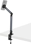 NEEWER BASICS Phone Floor Stand with Horizontal Extension Arm, Adjustable Bed Phone Holder Clamp Mount Compatible with iPhone 16 15 Pro Max Plus Samsung for Video Recording, Weighted Metal Base, ST009
