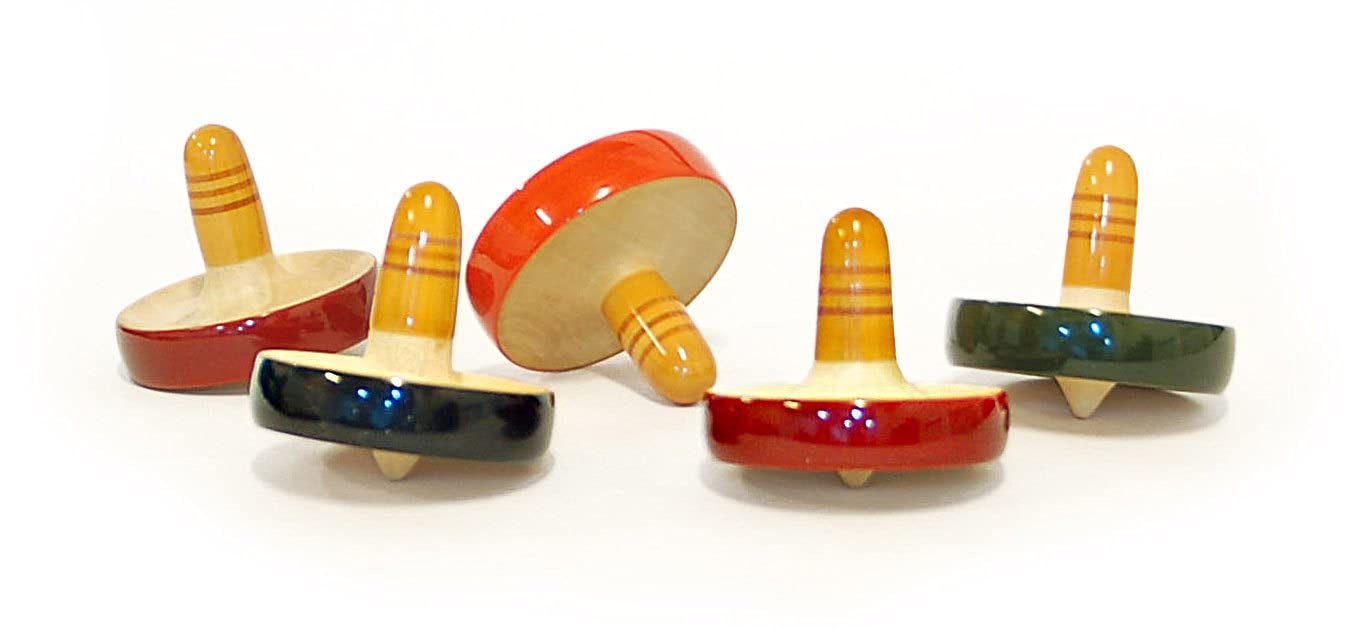Fairkraft Creations Wooden Tops | Spinning Tops for Kids | Improves Hand - Eye Coordination | Natural Colours & Dyes | Safe for Kids | Made in India (Mouna - Set of 5) (B09FKJHXS2) Amazon Price History, Amazon Price Tracker