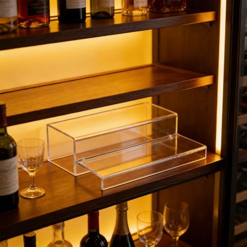 Étagère de rangement transparente pour salon et coiffeuse moderne - 5