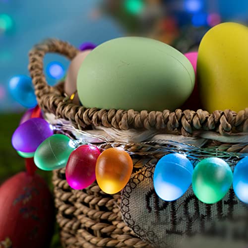 Kaisnova Easter Decorations Easter Lights String 10Ft 30Led Eggs Fairy Light Battery Operated W/Remote Easter String Lights Spring Themed Multi Color Eggs Decor For Indoor Outdoor Bedroom Party Home #TOP5