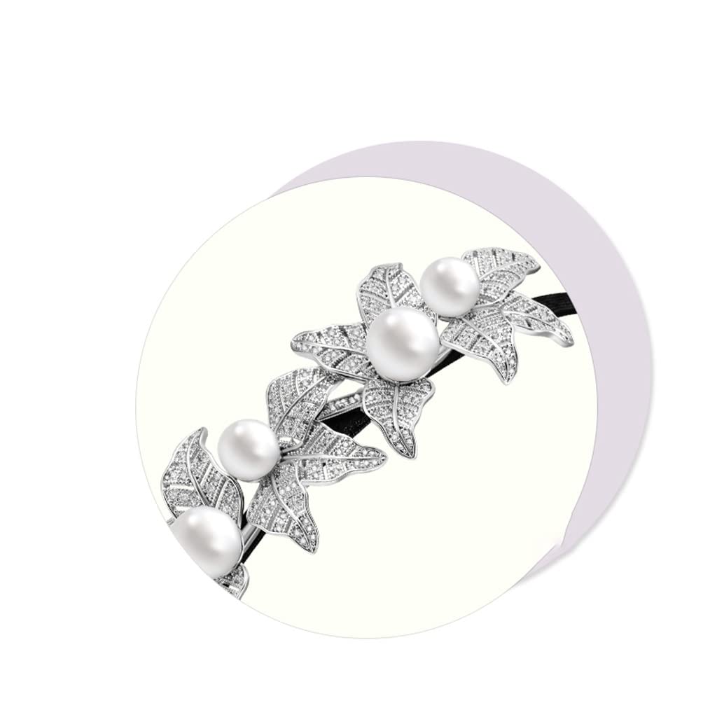 Bobinas Para El Cabello Con Cola De Caballo Gomas Damas de temperamento soplan pelo con peinado de perlas de cristal con peinado de pelo de ratán for cumpleaños Bobinas para el cabello con cola de cab