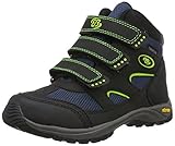 Pflegeleicht Brütting SNOWFUN V Schneestiefel Jungen, Schwarz/ Blau/ Lemon, 35 EU