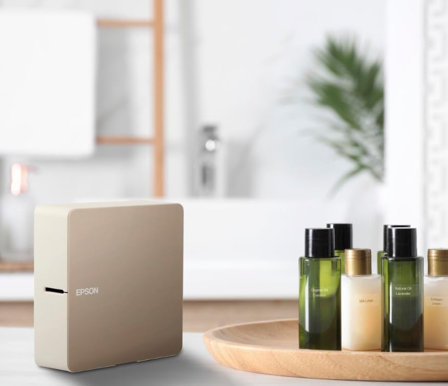 Epson LABELWORKS 224BMCPX Genuine PET (Polyester) Tape Cartridge - Black on Matte Clear Designer Craft Label Maker Tape - 1" (24MM) Wide, 26' - Image 5