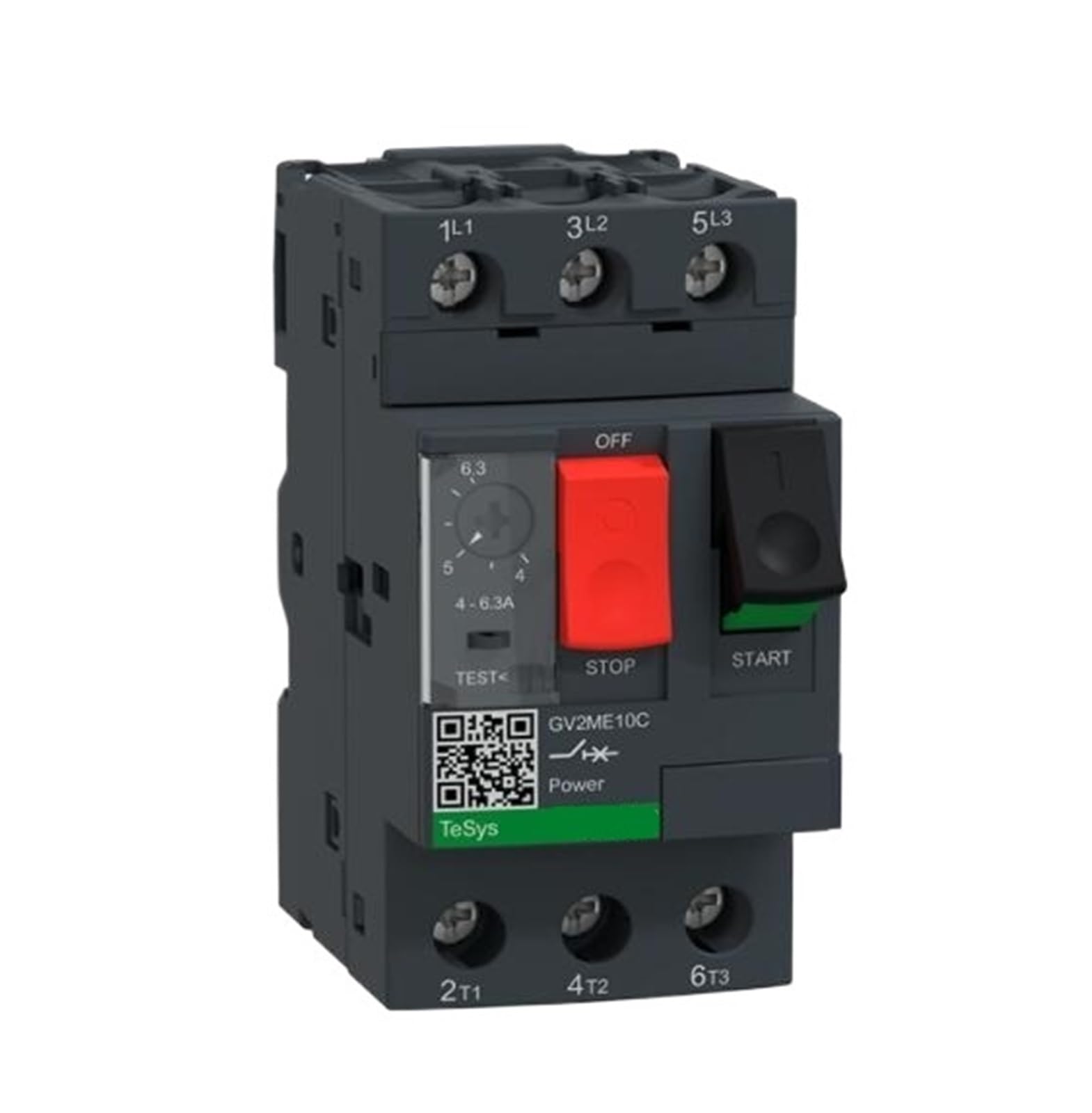 TYEXCZARF GV2M10 GV2ME10C GV2-ME10C GV2ME10 Motor circuit breaker, GV2, 3P, 4-6.3 A