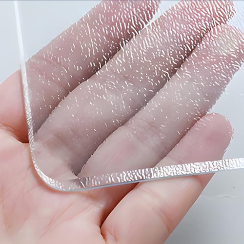 Mantel de PVC esmerilado de 2 mm de grosor, tablero de cristal transparente, mantel de vidrio suave, resistente al agua y al aceite, protector de escritorio de oficina, resistente a la suciedad, 80 x