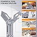 EDCFANS Keychain Multitool Knife, Multi Tools Keychains, Fathers Day Dad Gifts for Men, Tanto Pocket Knives with Clip, Bottle Opener, Box Cutter, Pry Bar, Screwdriver Wrench, EDC Hiking Camping Gear