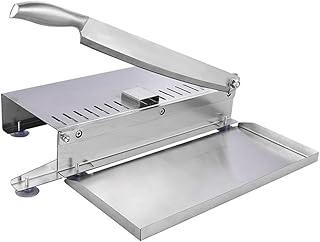 IMIKEYA Manual Meat Slicer cutter for Beef Ribs Lamb Chicken Fish Vegetables Cheese Multipurpose Kitchen Chopper for Home and Commercial Use