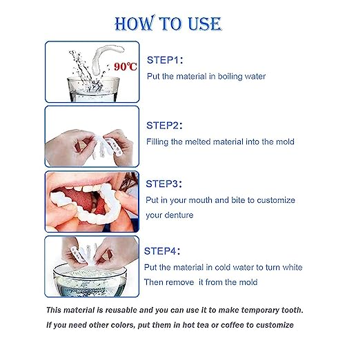 Image of 2 Pairs, Temporarily Adjustable for Men and Women, Beautiful Smile