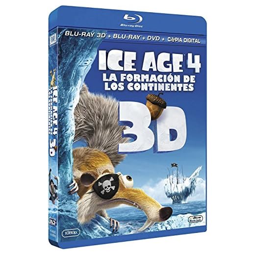 Ice Age 4: La Formacion De Los Continentes Blu-Ray 3d (Blu-Ray 3d + Blu-Ray 2d) [Blu-ray]