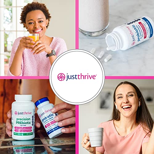 Just Thrive 2-In-1 Digestive Health Bundle - Probiotic & Antioxidant, Precision Prebiotic Capsules - 100-Percent Spore-Based Probiotics - Support Microbiome Diversity - 30-Day Supply - Gluten Free #TOP5