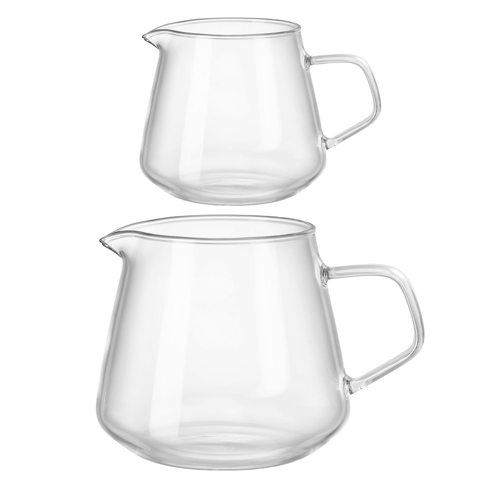 Servidor de café de vidrio de alta transparencia y diseño elegante para hogar