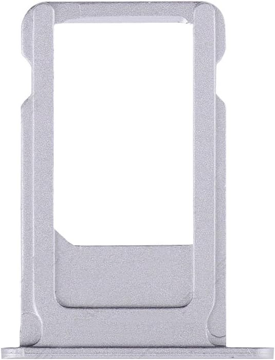 SIM Card Tray Replacement for iPhone 6S Plus 5.5 Inch +EWPARTS Cloth (Silver)