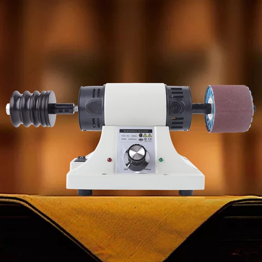 Leather Polishing Burnishing Machine, 110V Leather Edge Grinding Machine for All Vegetable Tanned Leather Products