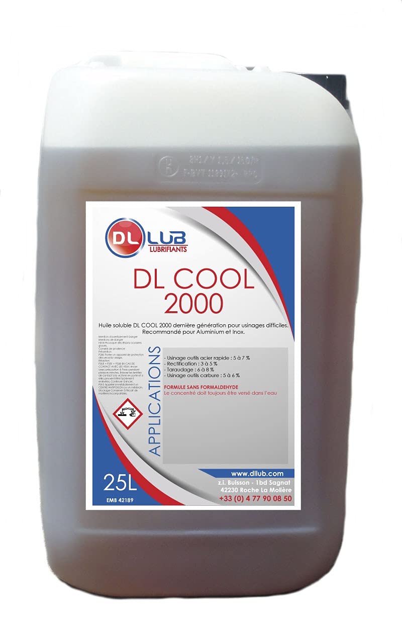 DLLUB - HUILE SOLUBLE D'USINAGE DL COOL 2000-25 litres