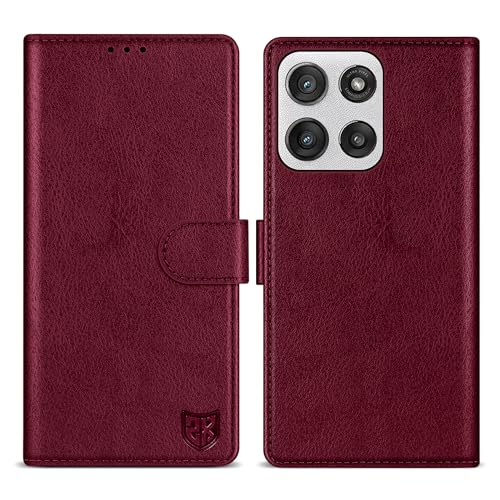 ZZXX for Motorola Moto G Stylus 5G 2025 Wallet Case with [RFID Blocking] Card Slot Kickstand Magnetic PU Leather Flip Fold Protective Phone Case for Moto G Stylus 2025 Case Wallet(Wine Red-6.7 inch) by ZZXX - Used condition - US$8.50