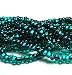Emerald Silver Lined Czech 6/0 Seed Bead on Loose Strung 6 String Hank Approx 900 Beads